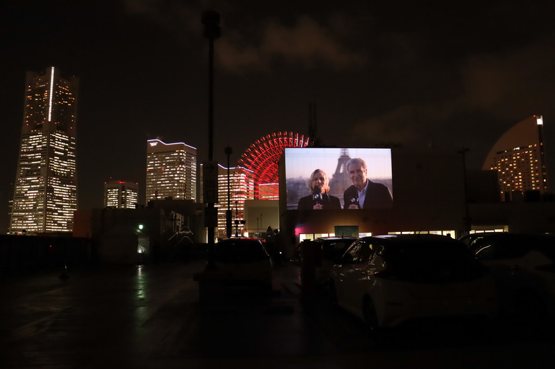 ユペールさんや米倉さんなどのメッセージビデオ、フランス映画祭2020 横浜における上映作品の紹介などに続き、ゴッドマザー本編が上映された