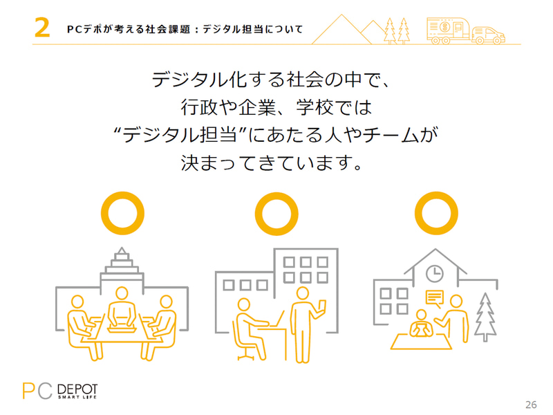 行政や企業、学校はデジタル担当者がいる