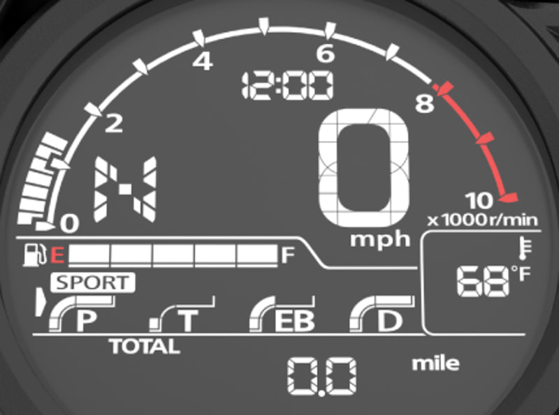 よりアグレッシブなスロットルレスポンスとし、低いギヤと高回転を積極的に使用する、ワインディングなどでのパフォーマンス発揮に適したスポーツモード