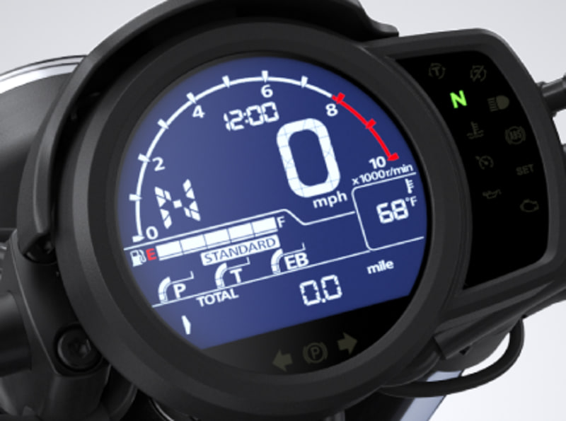 直径120mm丸型ネガティブLCDのスピードメーター