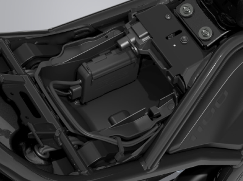 シート下のストレージボックス