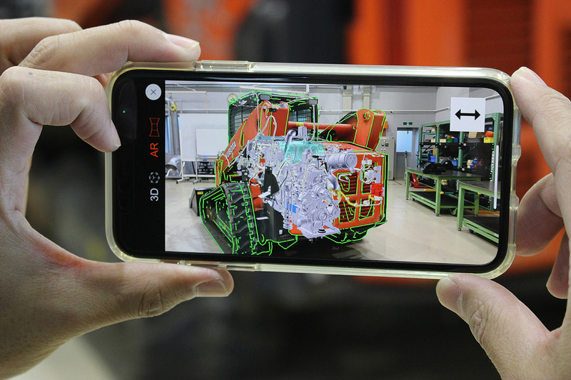 AR（拡張現実）による故障箇所の確認