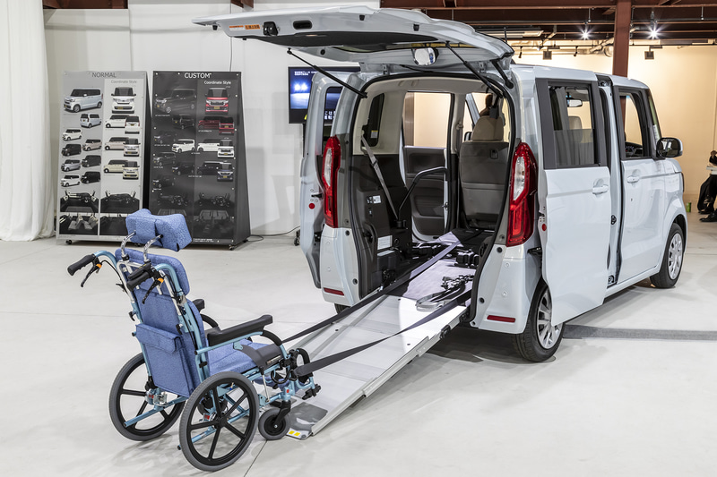 耐荷重200kgのスロープを装備