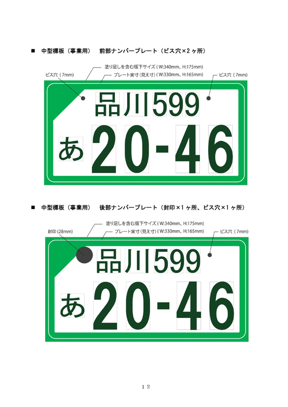 図柄入りナンバープレート データ作成について