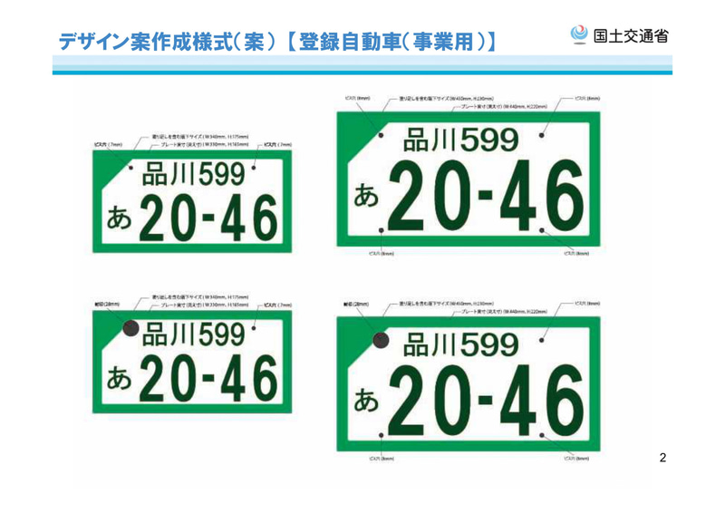 新たな全国版図柄入りナンバープレートデザイン案作成様式（案）