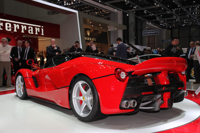 2013年のジュネーブショーでワールドプレミアされた「ラ フェラーリ」実車