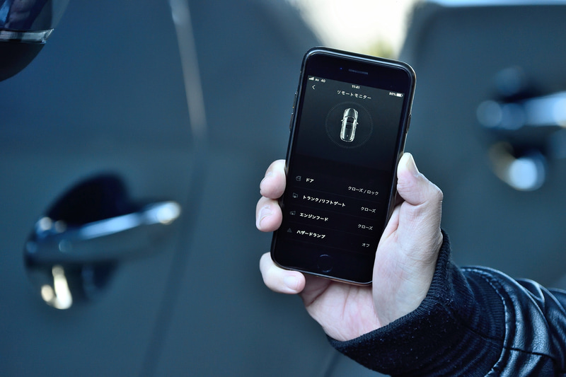 スマートフォンから鍵やハザードの操作などが行なえるようになった