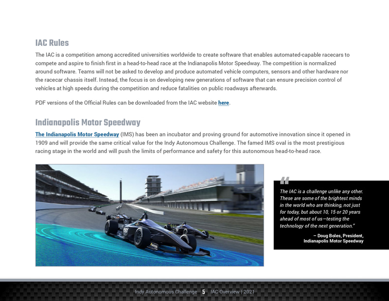 Indy Autonomous Challenge開催概要