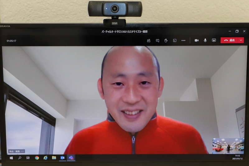 今回のカスタマイズカーの仕掛け人、ダイハツ工業株式会社 デザイン部 第一デザイン室先行開発スタジオ 主任 米山知良氏。2017年から連続で企画を担当しているという