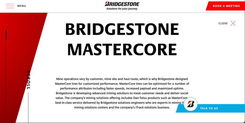 鉱山車両用タイヤでは「断トツ」と自ら表現するブリヂストン。資料も多く公開されている