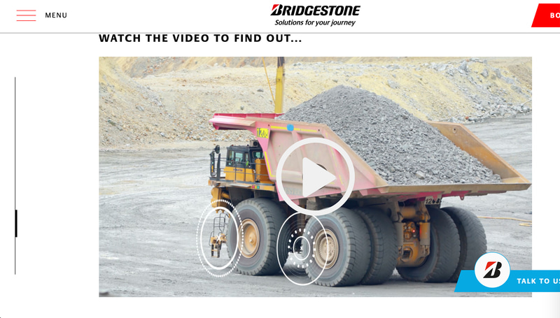 鉱山車両用タイヤでは「断トツ」と自ら表現するブリヂストン。資料も多く公開されている