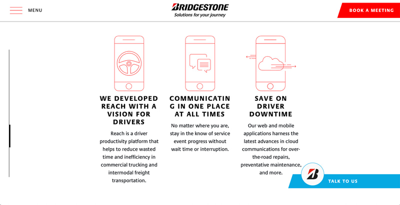 REACHはトラック輸送向けのアプリケーション