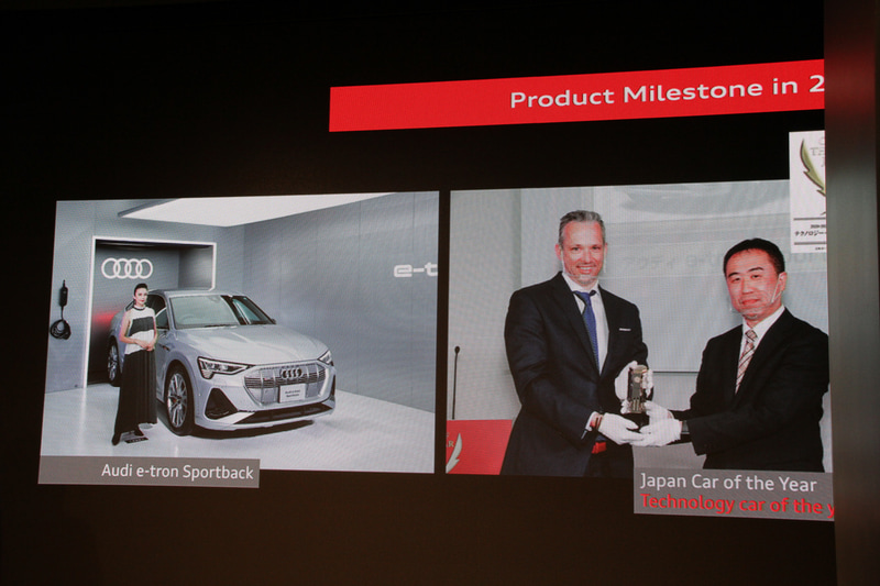 e-tron Sportbackが2020-2021 日本カー・オブ・ザ・イヤーの「テクノロジー・カー・オブ・ザ・イヤー」を受賞