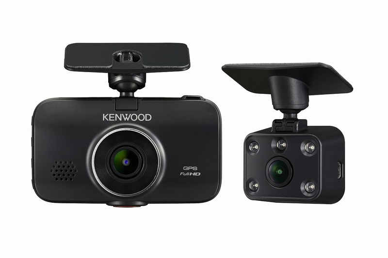 前方と車室内の同時録画に対応したスタンドアローン型2カメラドライブレコーダー「DRV-MP760」