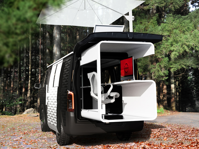 NV350 CARAVAN OFFICE POD CONCEPT