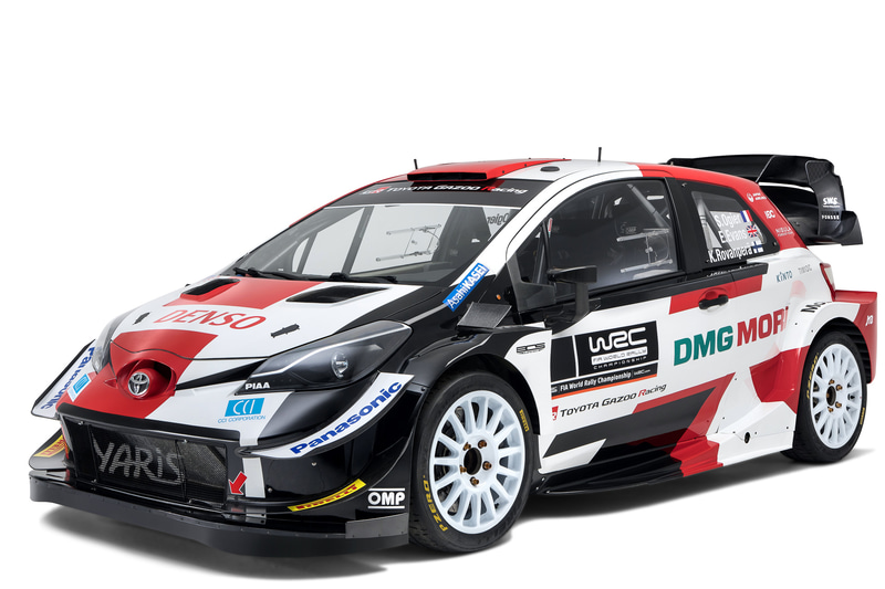TGR「ヤリスWRC」の2021年版カラーリング。2022年はレギュレーション変更のため、現行ヤリスWRCにとっては最終シーズンとなる