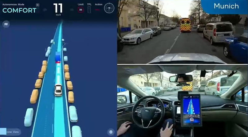 ミュンヘンでの試験走行