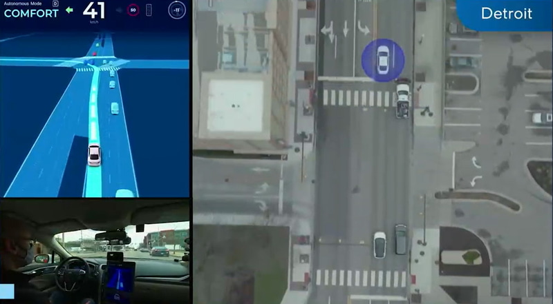 デトロイトでの試験走行
