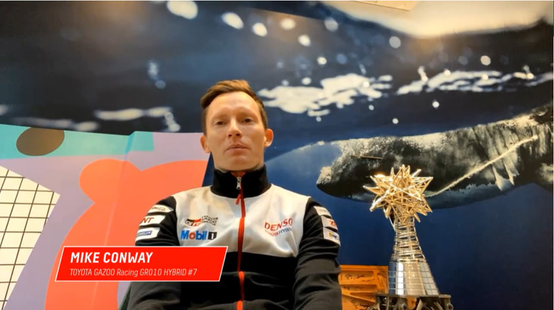 コンウェイ選手は、イギリスの自宅から参加した