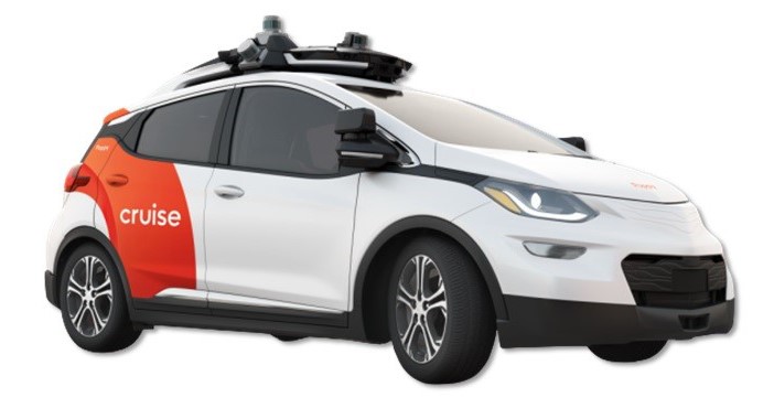 技術実証に用いるGMのBoltをベースとした自動運転車両クルーズAV