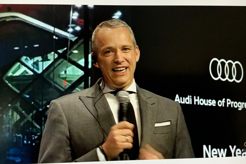 オンラインプレゼンのひとコマ、アウディ ジャパンのフィリップ・ノアック社長の分かりやすいプレゼン