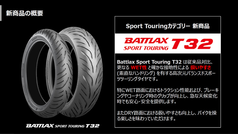 「BATTLAX SPORT TOURING T32」