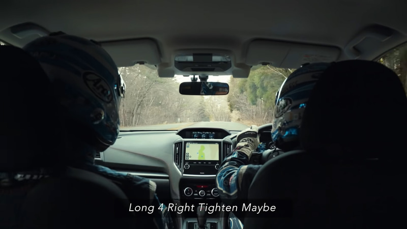 本番さながらのナビが入る走行