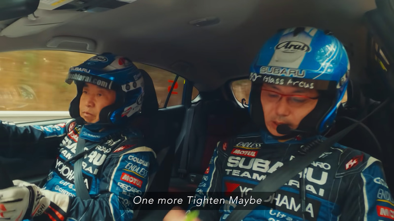 本番さながらのナビが入る走行