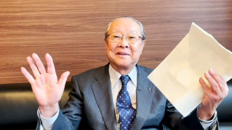 40周年に向けてコメントを寄せた三洋自動車株式会社 濱口氏