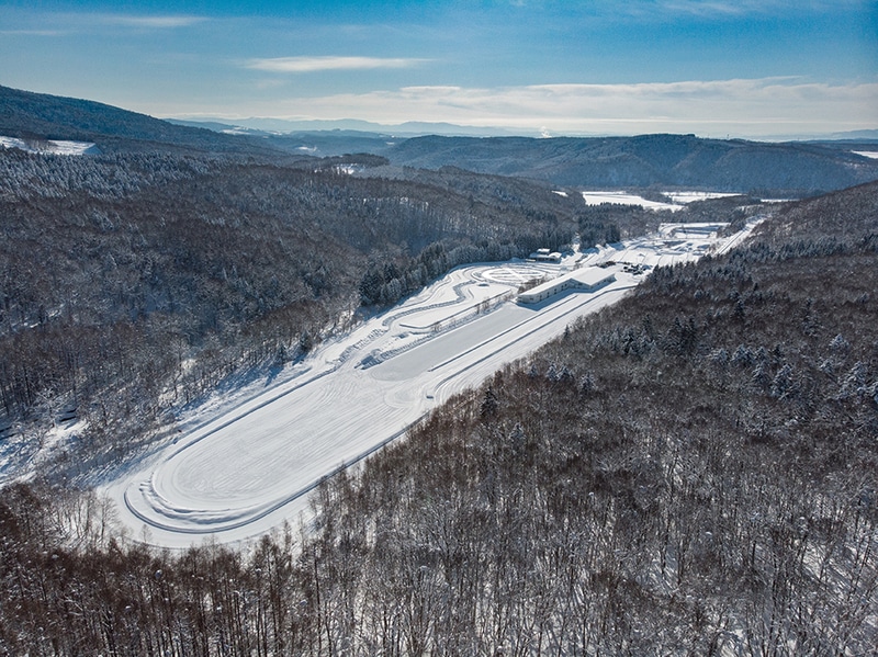 名寄タイヤテストコースは1991年開設。敷地面積は87万m<sup>2</sup>を誇る