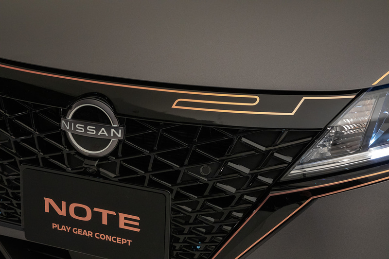 数字の21をモチーフにしたラインがフロント、サイド、リア、そしてルーフのジェットバッグに入れられている