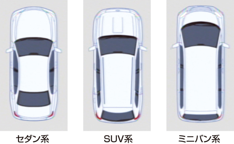 車両タイプ別にイラストを選べる