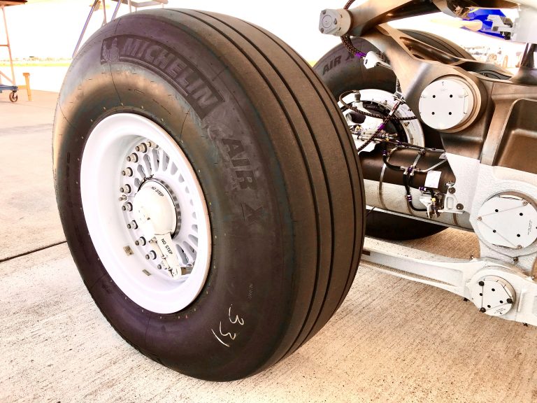 ミシュランの航空機用タイヤ