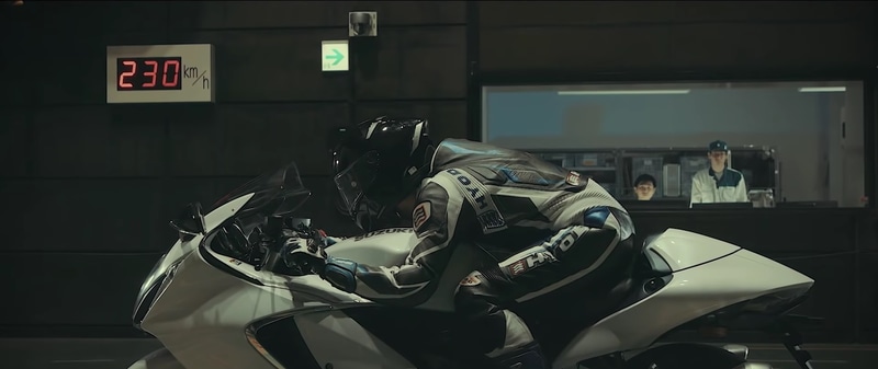 風洞空力実験の様子