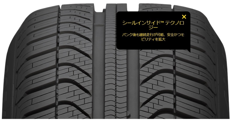 パンク後も継続走行が可能となり安全な移動を拡大するシールインサイドテクノロジー