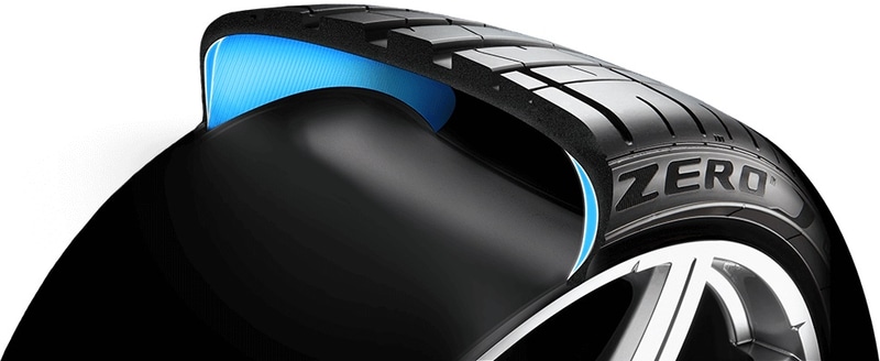 ピレリ独自のMIRS製造により最高水準の品質と信頼性を保証。また、スペアタイヤがないということは、クルマの設計開発中の自由度が増し、車両の重量が減り、ラゲッジスペースも増える