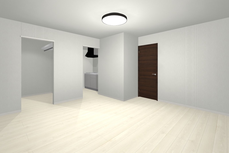 ガレージ（左）と居室（右）のイメージ