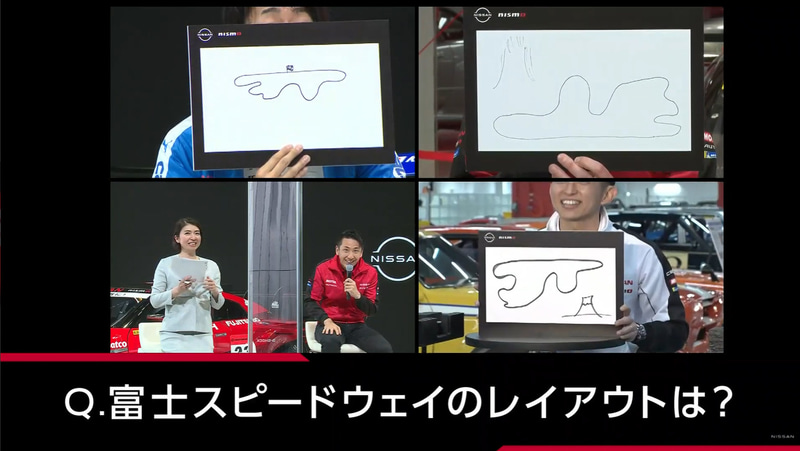 サーキットのコースレイアウトを描く対決