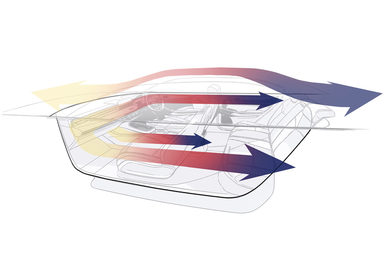 インテリアデザインのコンセプトイメージ図
