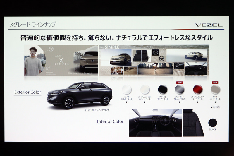 Xグレードのラインアップ