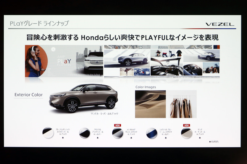 PLaYグレードのラインアップ