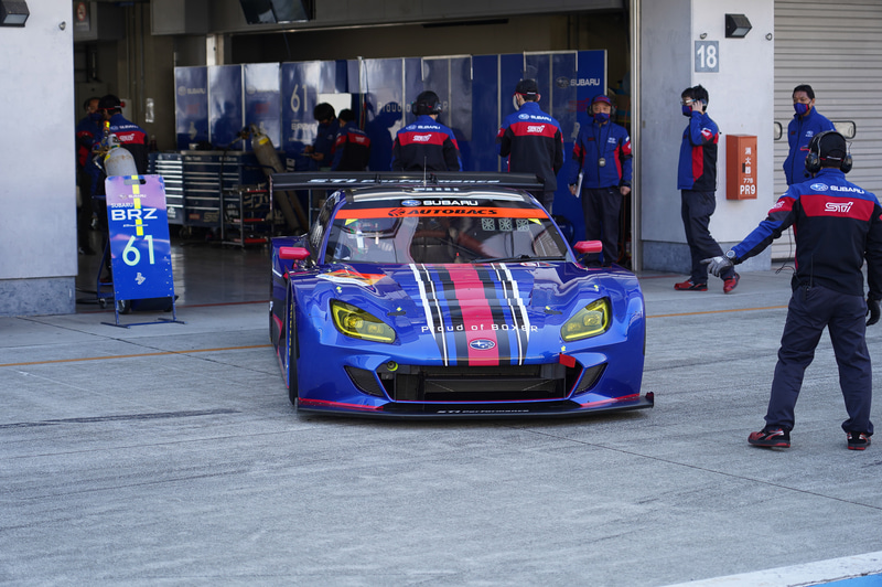 シェイクダウンを行なう61号車 SUBARU BRZ R＆D SPORT