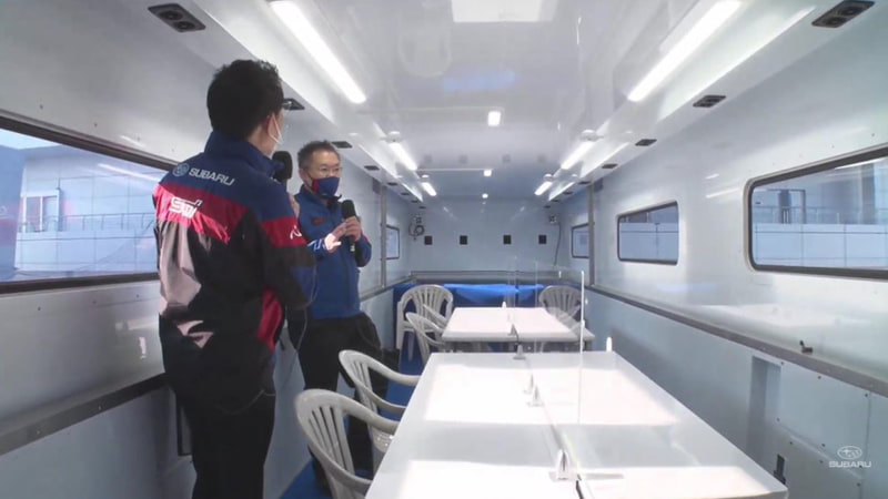 ドライバーの休憩スペースともなる2階部分