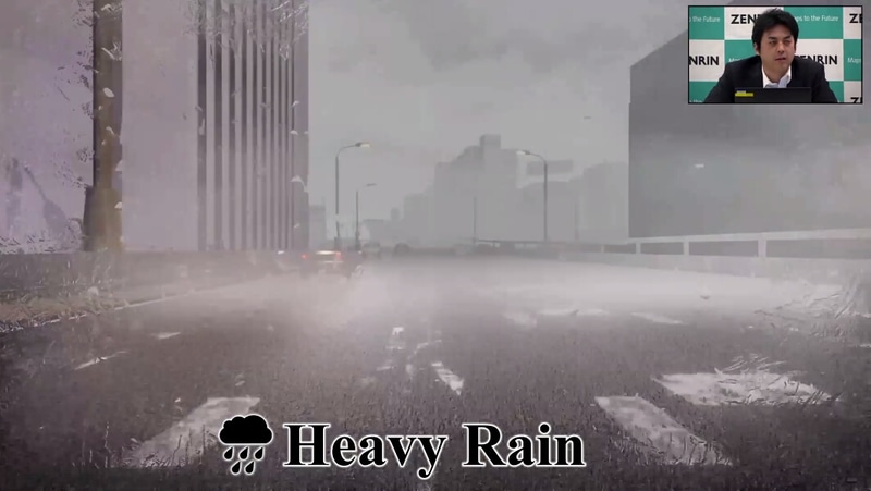 Unreal Engine 4で再現した豪雨の首都高速