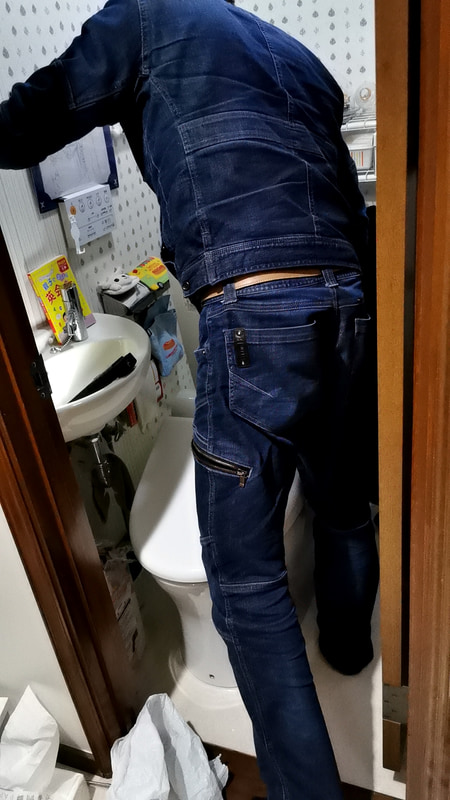 便座が外れているところを見たのは初めて。思わず便座の裏側や構造なども観察してしまいました