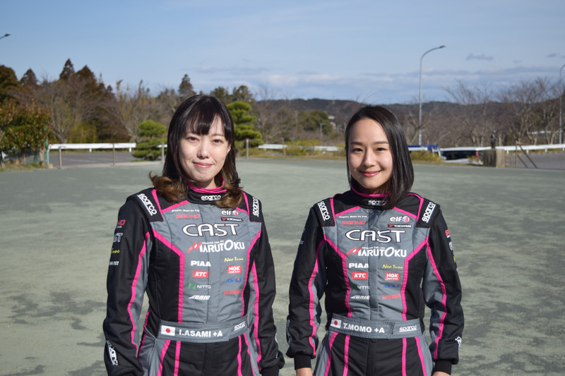 GRラリー/TRDカップにスポット参戦するドライバーの株式会社丸徳商会 社員 ラリードライバー板倉麻美選手、コ・ドライバーの槻島もも選手