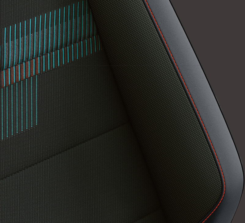 T-Cross TSI Style シート：チタンブラック/グリーン（DL）