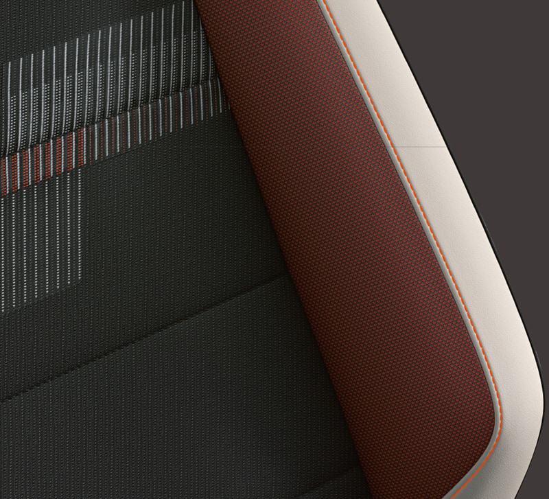 T-Cross TSI Style シート：チタンブラック/オレンジ（GL）