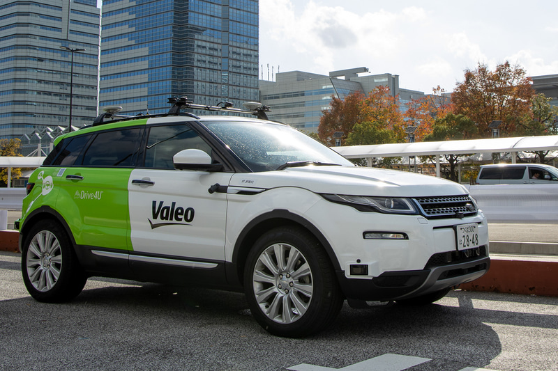 ヴァレオの自動運転レベル4実証実験車。「Drive4U」を搭載して実証走行を行なっている