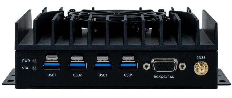 右のGNSSは、衛星電波受信用のアンテナ取り付け端子